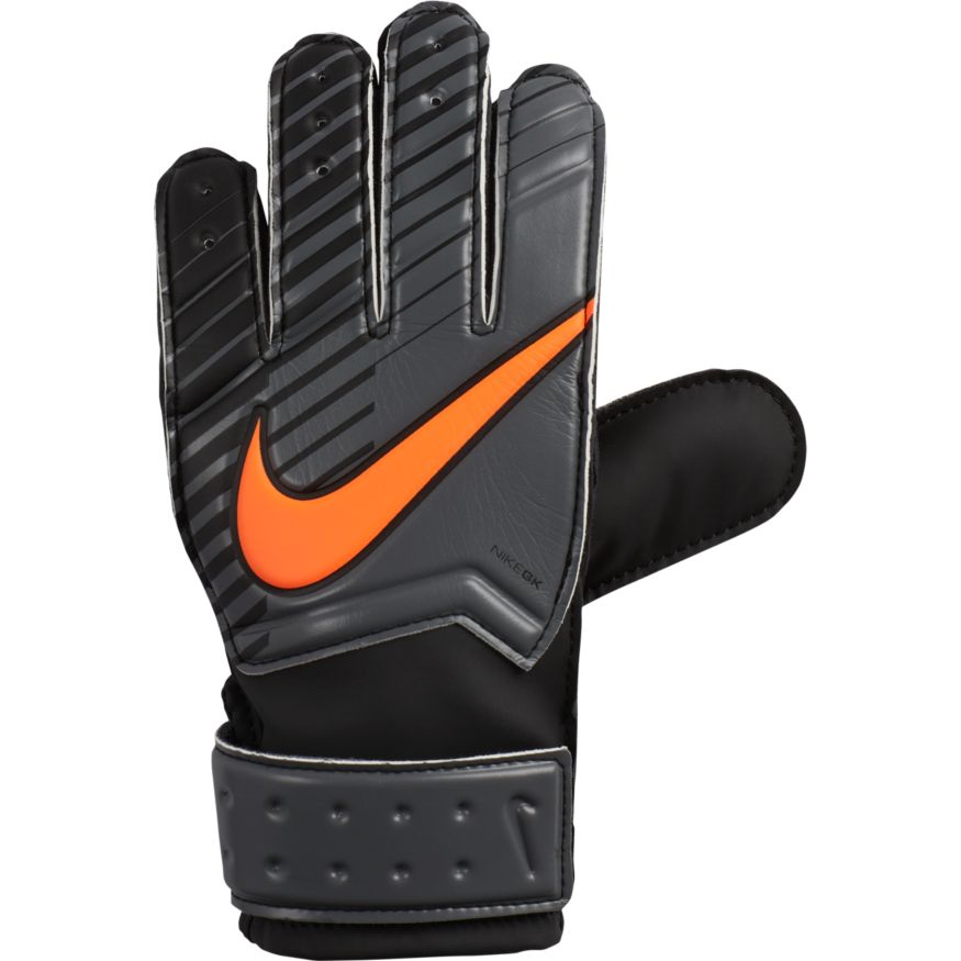 Nike Kid's Match Goalkeeper Gloves Grey/Black/Orange - Best Buy Soccer