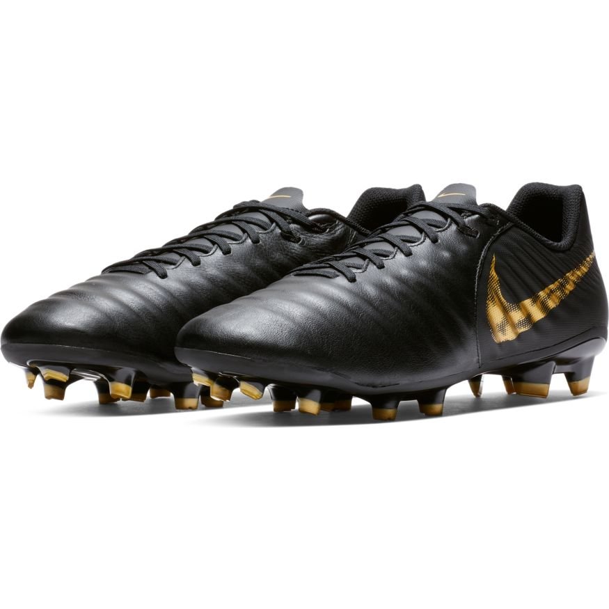Nike Tiempos サッカーシューズ ブラック/ゴールド Nike Legend 7 Academy FG Firm Ground Soccer Cleats - Black