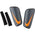 Nike Mercurial Hardshell Soccer Shin Guards - Grey/Black/Orange