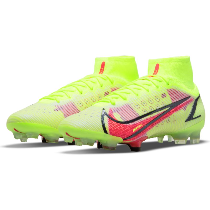Nike Mercurial Superfly 8 Elite FG firm Ground Soccer Cleats Volt/Bright Crimson - Best Buy Soccer