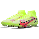 Nike Mercurial Superfly 8 Elite FG firm Ground Soccer Cleats Volt/Bright Crimson - Best Buy Soccer