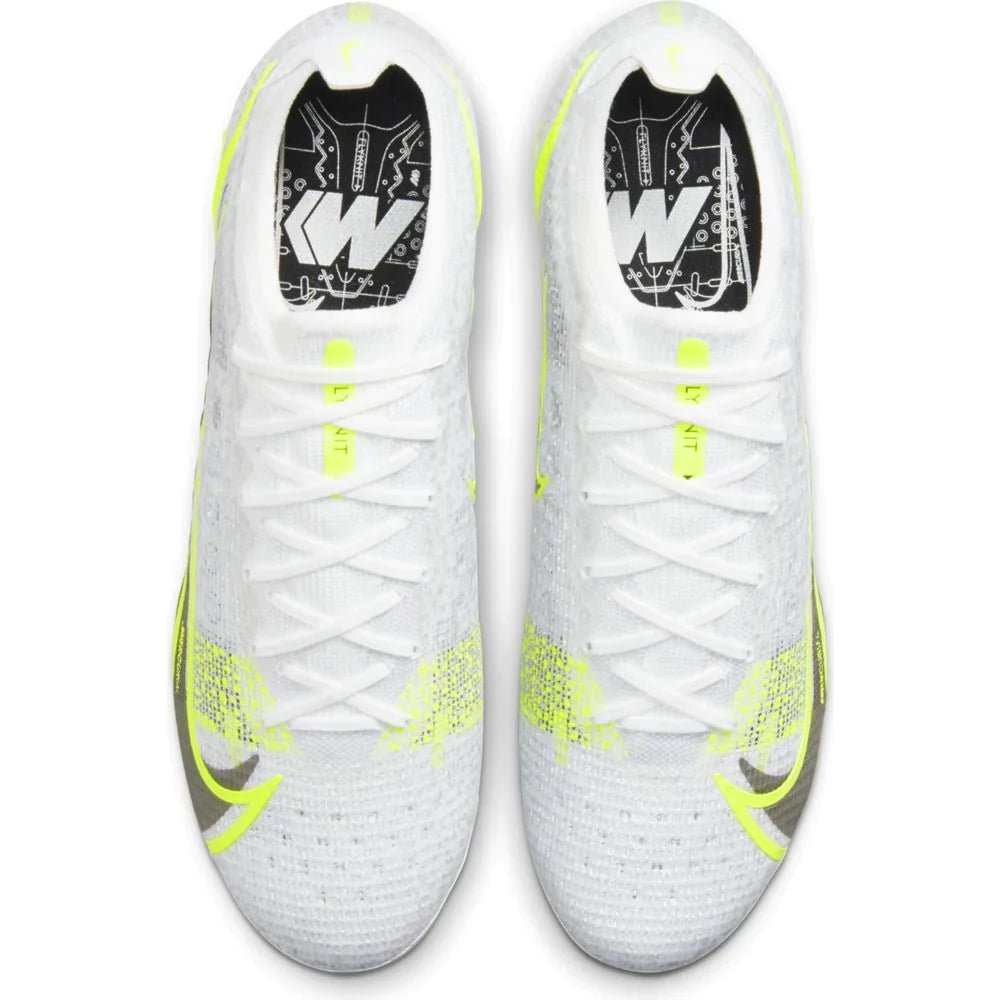 Nike Mercurial Vapor 14 Elite FG Firm Ground Soccer Cleats White/Black/Silver/Volt - Best Buy Soccer