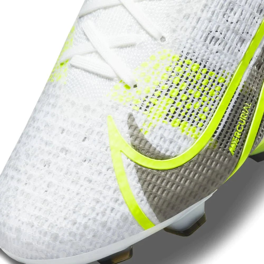 Nike Mercurial Vapor 14 Elite FG Firm Ground Soccer Cleats White/Black/Silver/Volt - Best Buy Soccer