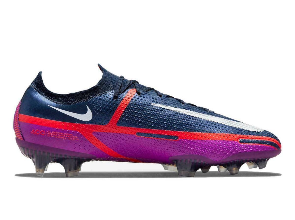 Nike Phantom GT2 Elite FG Firm Ground Soccer Cleats Navy/White/Purple - Best Buy Soccer