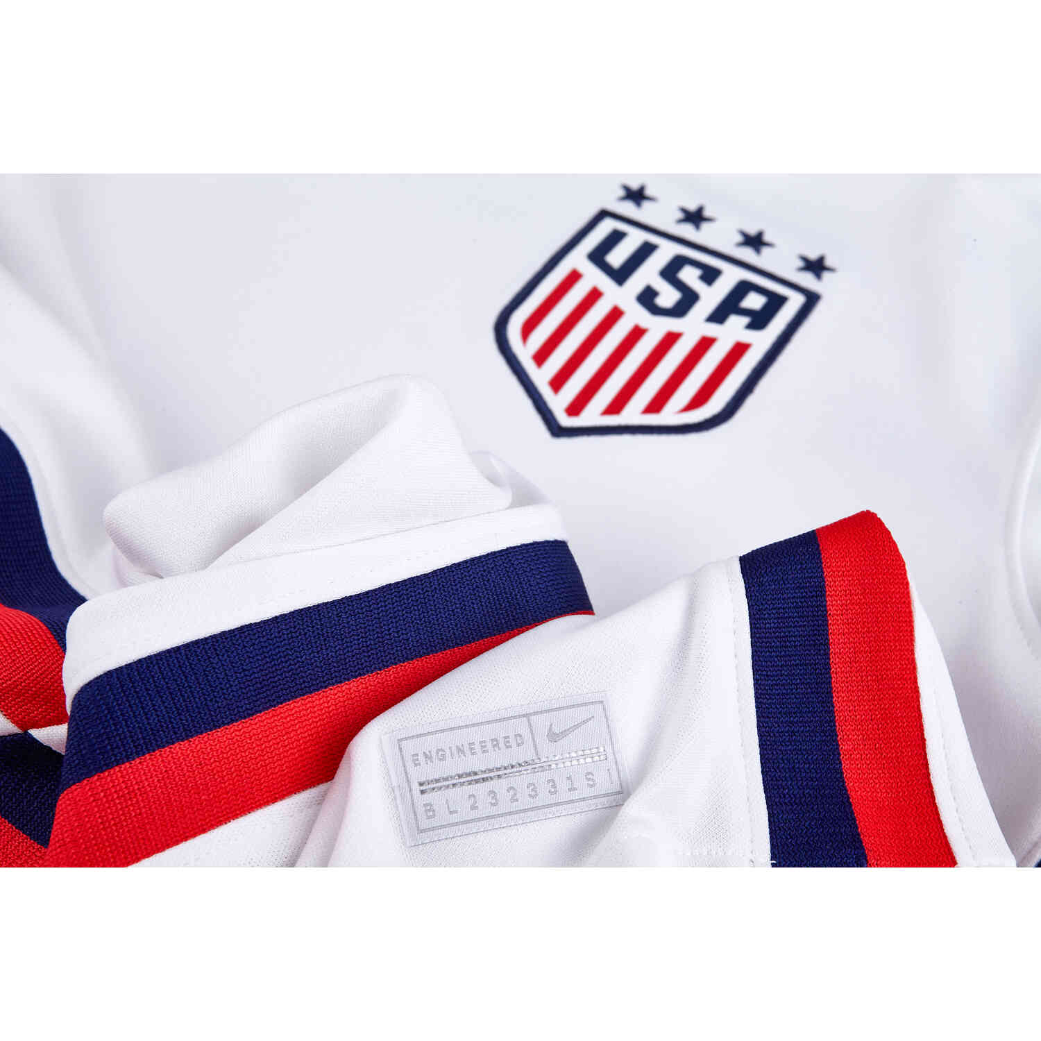 Nike USMNT 2020 Stadium Home Men's Jersey - White/White/Royal Blue - Best Buy Soccer