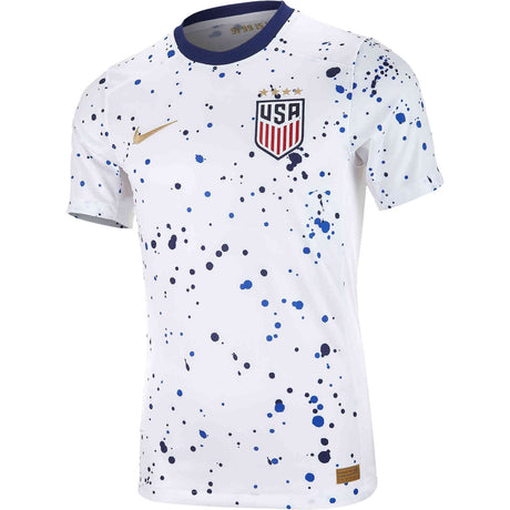 Nike USMNT 2023 Stadium Home Men's Jersey - White/Metallic Gold - Best Buy Soccer