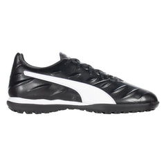 Botas de fútbol para césped artificial PUMA King Pro 21 TT en color negro y blanco