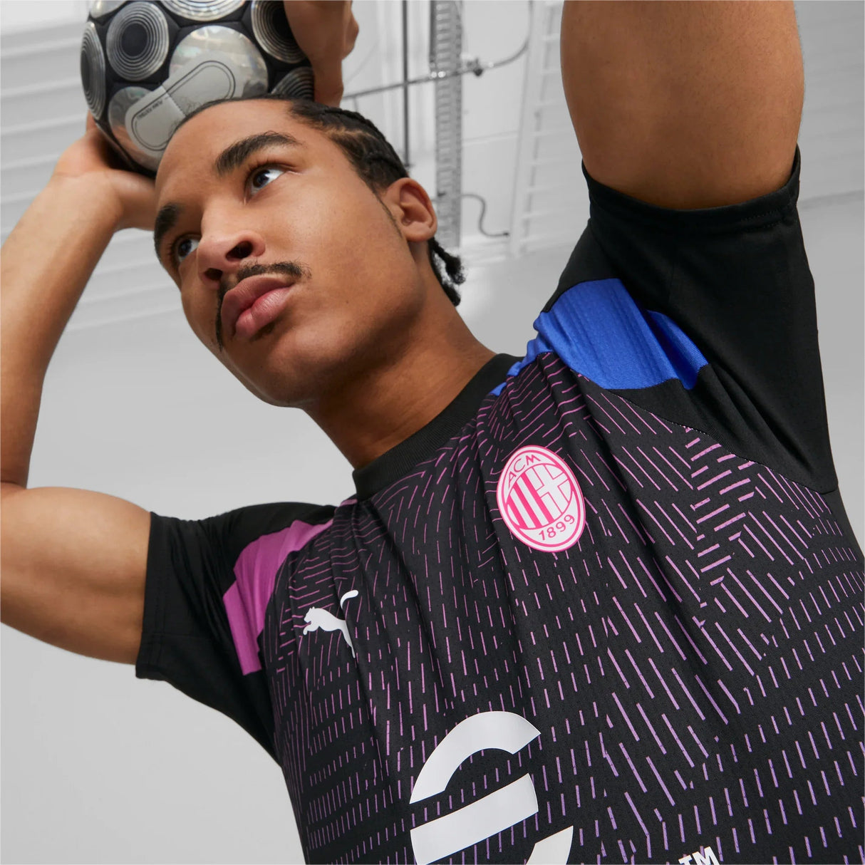 PUMA AC Milan Prematch Short Sleeve Jersey - Best Buy Soccer
