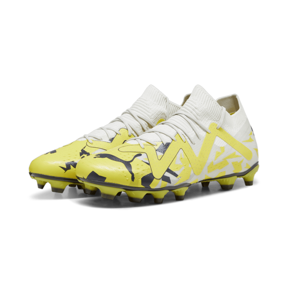 PUMA Future Match FG/AG Soccer Cleats Gray/Yellow - Best Buy Soccer