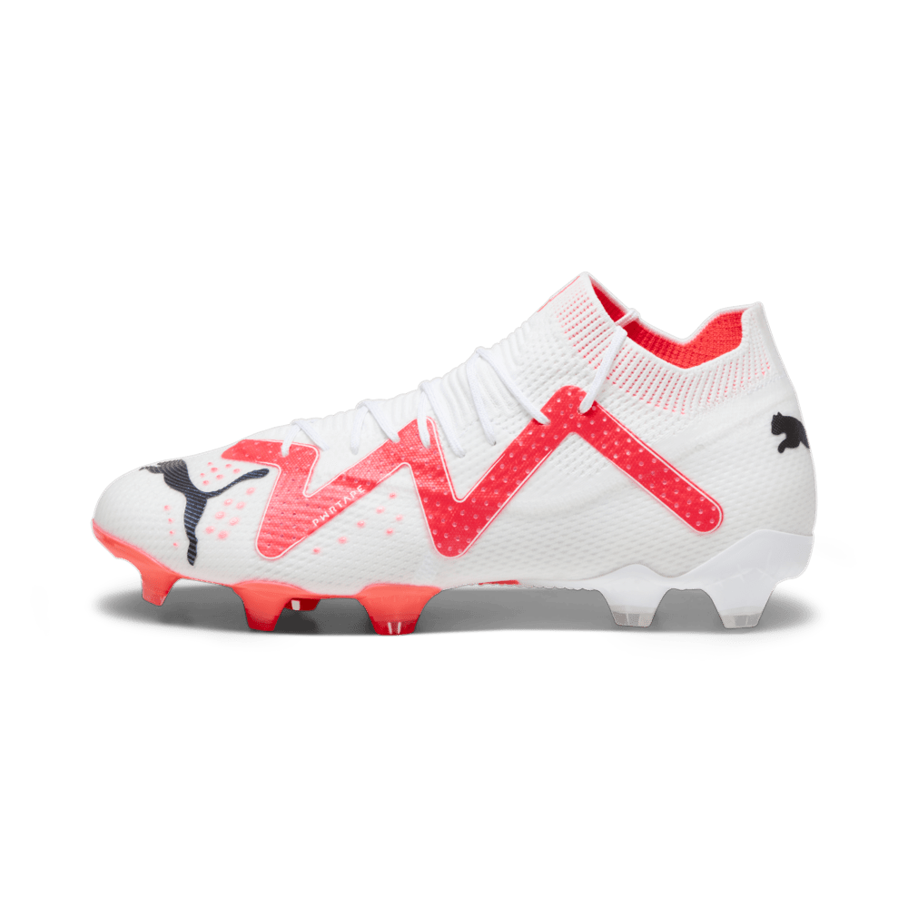 PUMA Future Ultimate FG/AG Firm Ground Soccer Cleats - White/Black/Fire Orchid - Best Buy Soccer