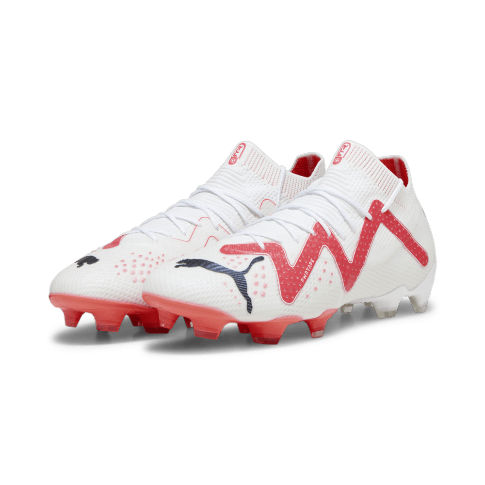 PUMA Future Ultimate FG/AG Firm Ground Soccer Cleats - White/Black/Fire Orchid - Best Buy Soccer