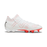 PUMA Future Ultimate FG/AG Firm Ground Soccer Cleats - White/Black/Fire Orchid - Best Buy Soccer