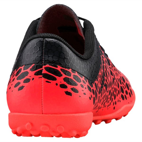 PUMA Kid's Evopower Vigor 4 Graph TT Jr Turf Soccer Boots Black/Silver/Fiery Coral - Best Buy Soccer