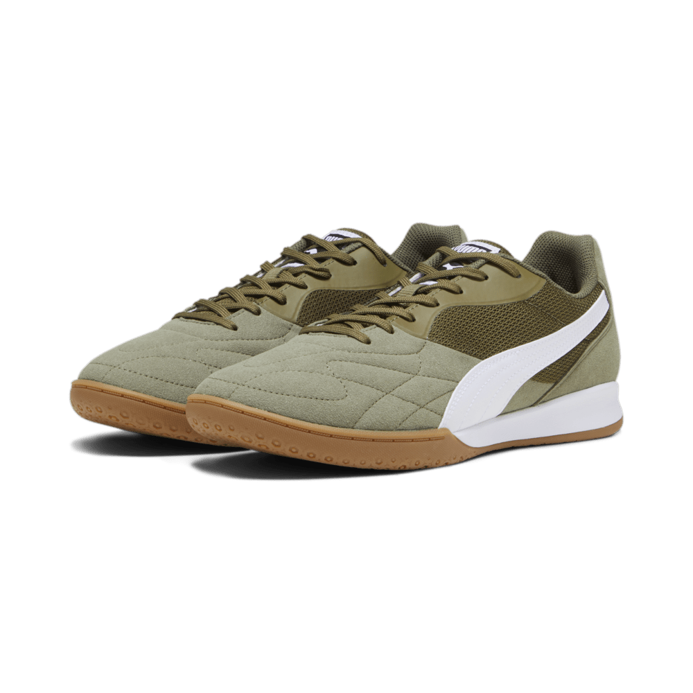 PUMA King Top IT Indoor Shoes Olive Drab/White/Gold - Best Buy Soccer