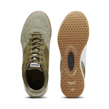 PUMA King Top IT Indoor Shoes Olive Drab/White/Gold - Best Buy Soccer