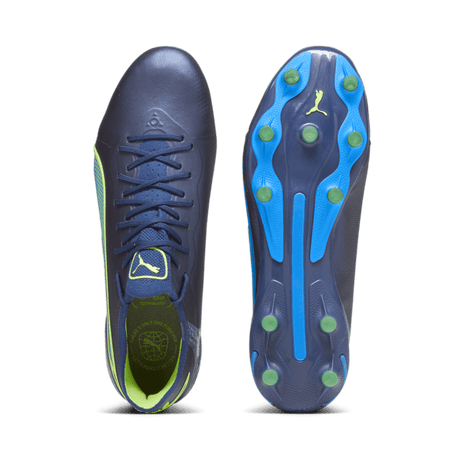 PUMA King Ultimate FG/AG Multi - Ground Soccer Cleats Blue/Green - Best Buy Soccer
