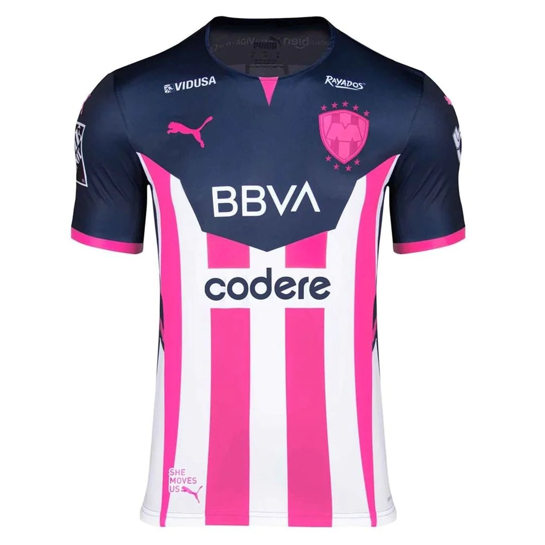 PUMA Monterrey Jersey 21 Breast Cancer Awareness Navy/Pink - Best Buy Soccer
