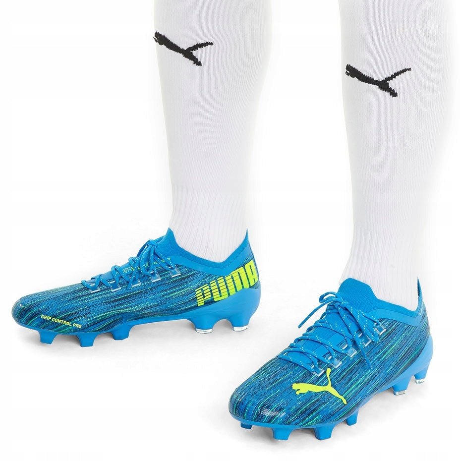 PUMA Ultra 1.2 FG Firm Ground Boots Blue/Yellow - Best Buy Soccer
