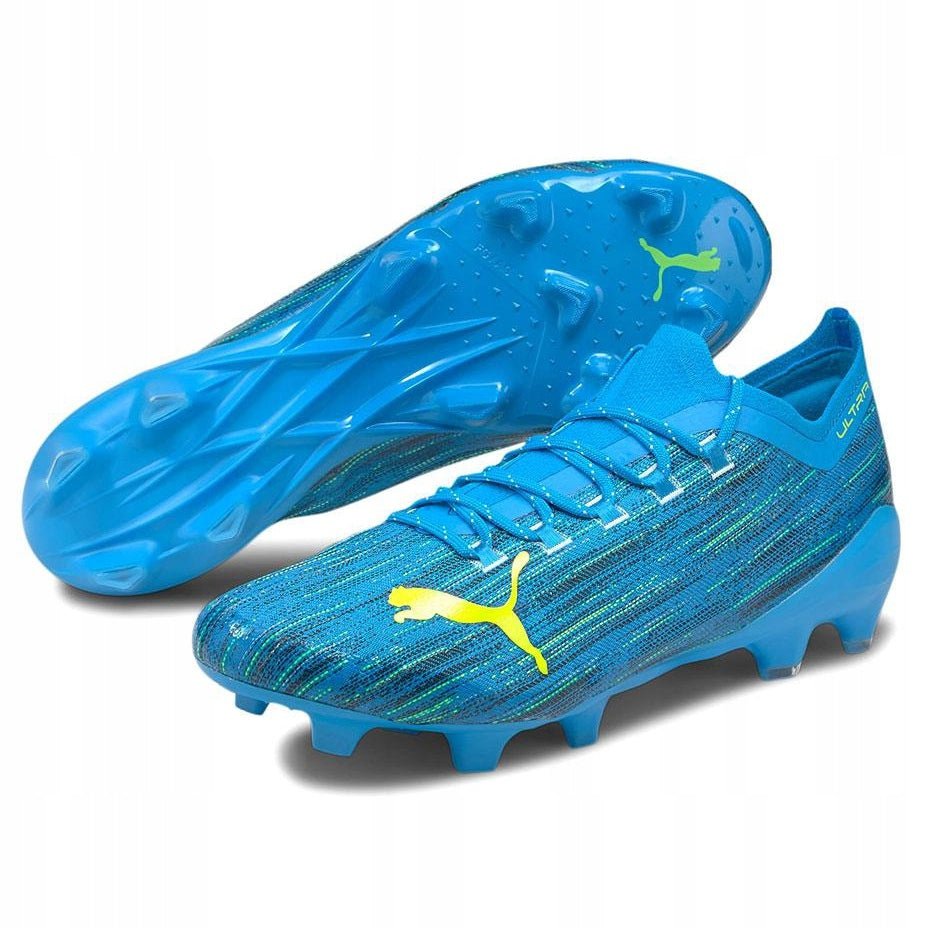 PUMA Ultra 1.2 FG Firm Ground Boots Blue/Yellow - Best Buy Soccer