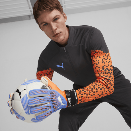 PUMA Ultra Grip 2 RC Goalkeeper Gloves Orange/Blue - Best Buy Soccer