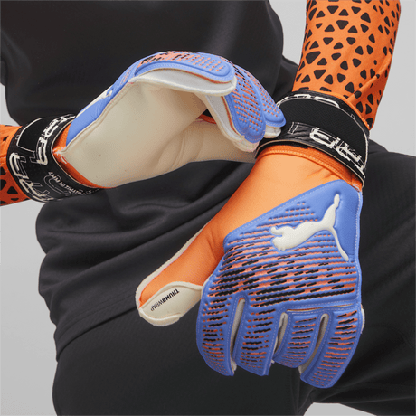 PUMA Ultra Grip 2 RC Goalkeeper Gloves Orange/Blue - Best Buy Soccer