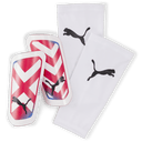 PUMA Ultra Light Sleeve Shin Guards White/Red - Best Buy Soccer