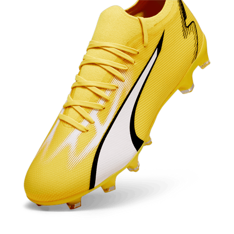 PUMA Ultra Match FG/AG Multi - Ground Cleats Yellow/White/Black - Best Buy Soccer