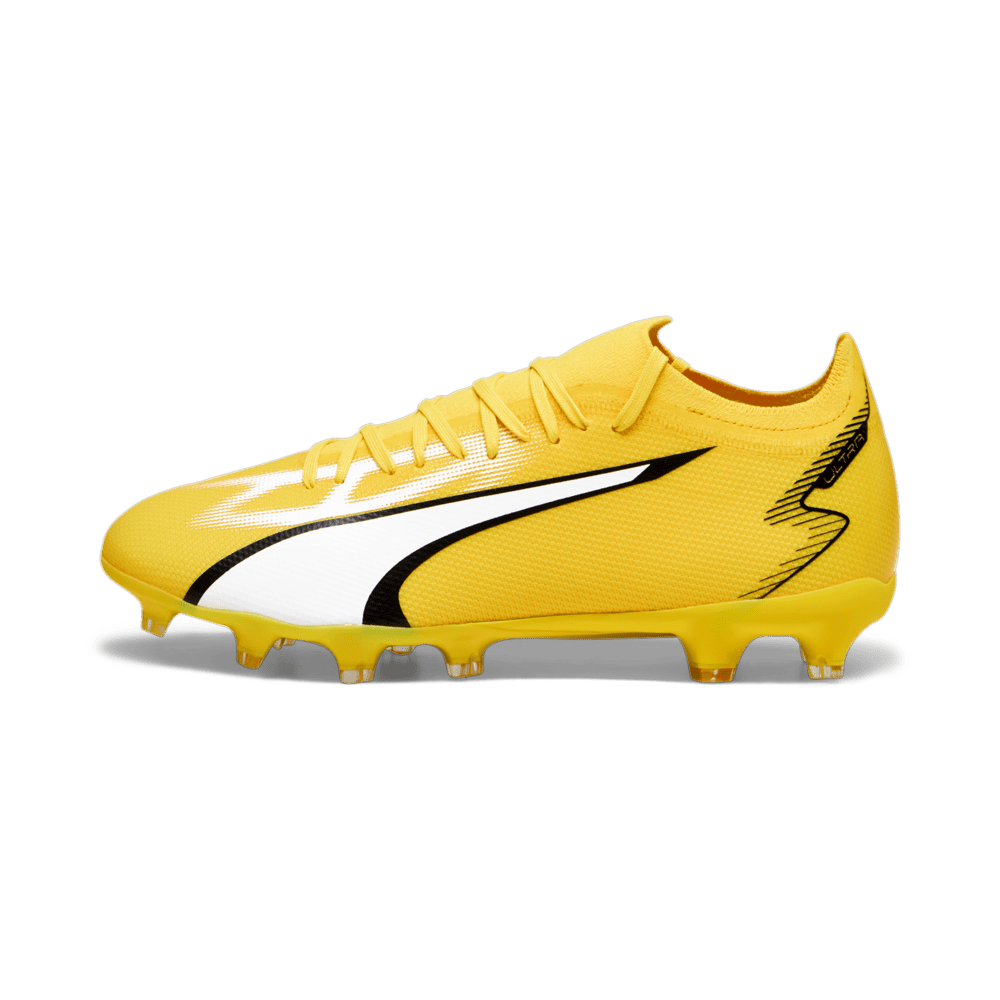 PUMA Ultra Match FG/AG Multi - Ground Cleats Yellow/White/Black - Best Buy Soccer
