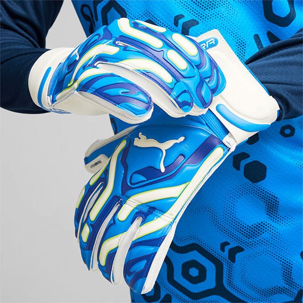 PUMA Ultra Pro RC Goalkeeper Gloves Blue/White - Best Buy Soccer