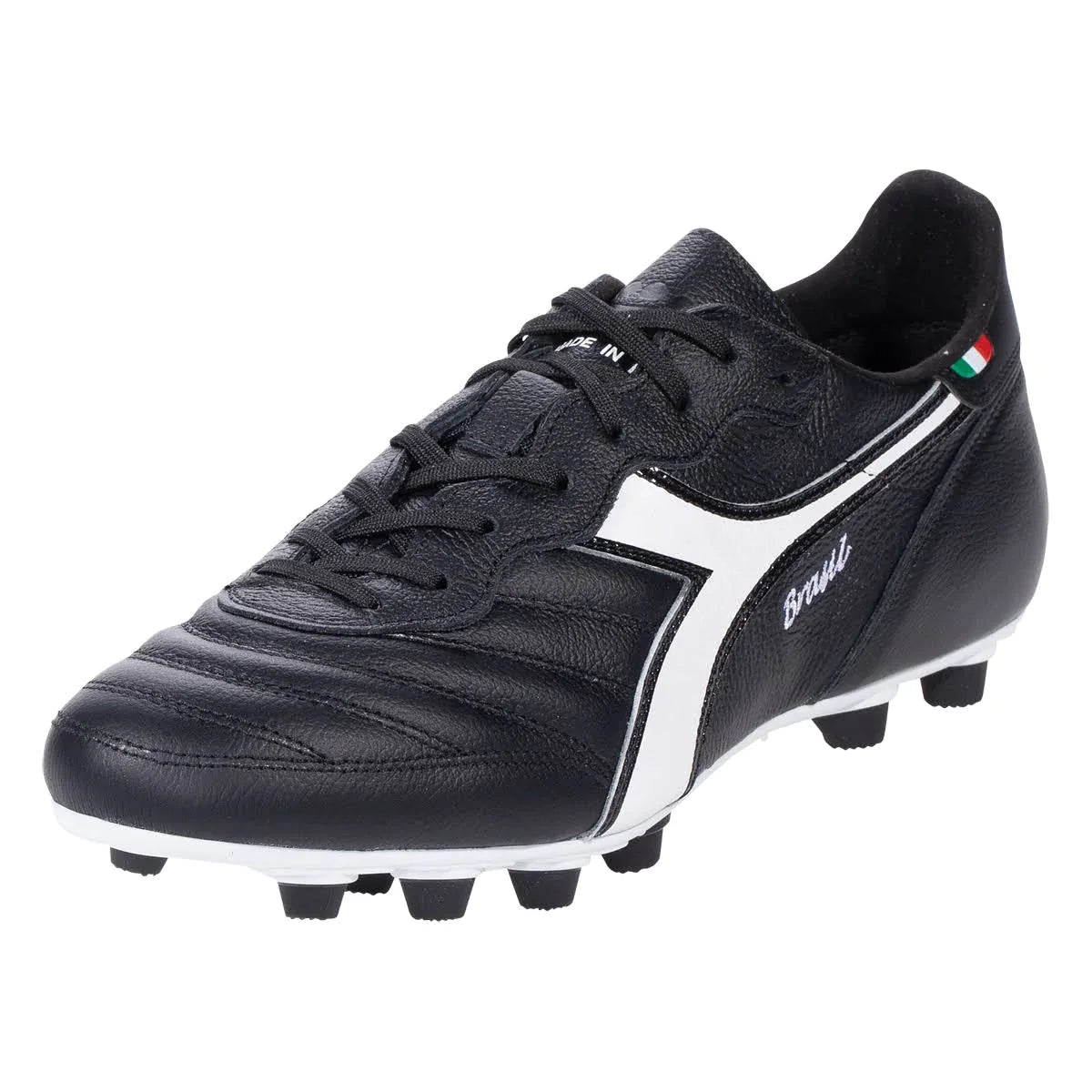 Diadora Brasil Italy OG LT+MDPU FG Firm Ground Football Boots Black/White